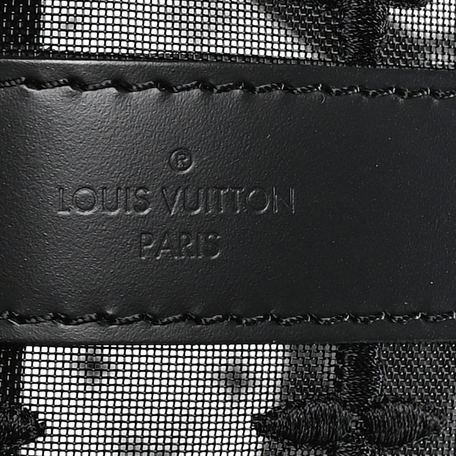 Louis Vuitton Monogram See Through Keepall Bandouliere 50 Black 5 of 8