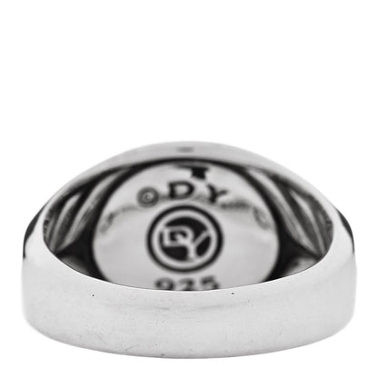 David Yurman Sterling Silver Onyx Exotic Stone Signet Ring 65 11 4 of 6