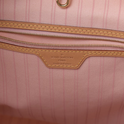 Louis Vuitton Damier Azur Delightful MM Rose Ballerine 6 of 11