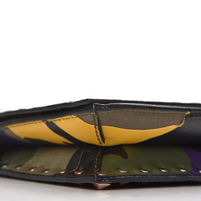 Valentino Garavani Nappa Canvas Camouflage Rockstud Wristlet Clutch Multicolor 8 of 11