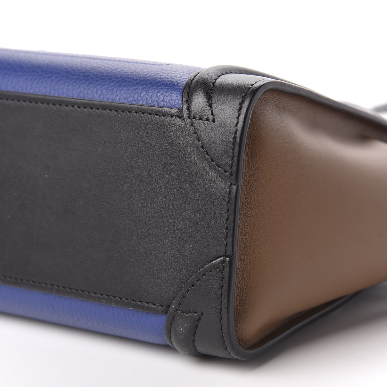 Celine Smooth Drummed Calfskin Nano Tri-Color Luggage Indigo 6 of 9