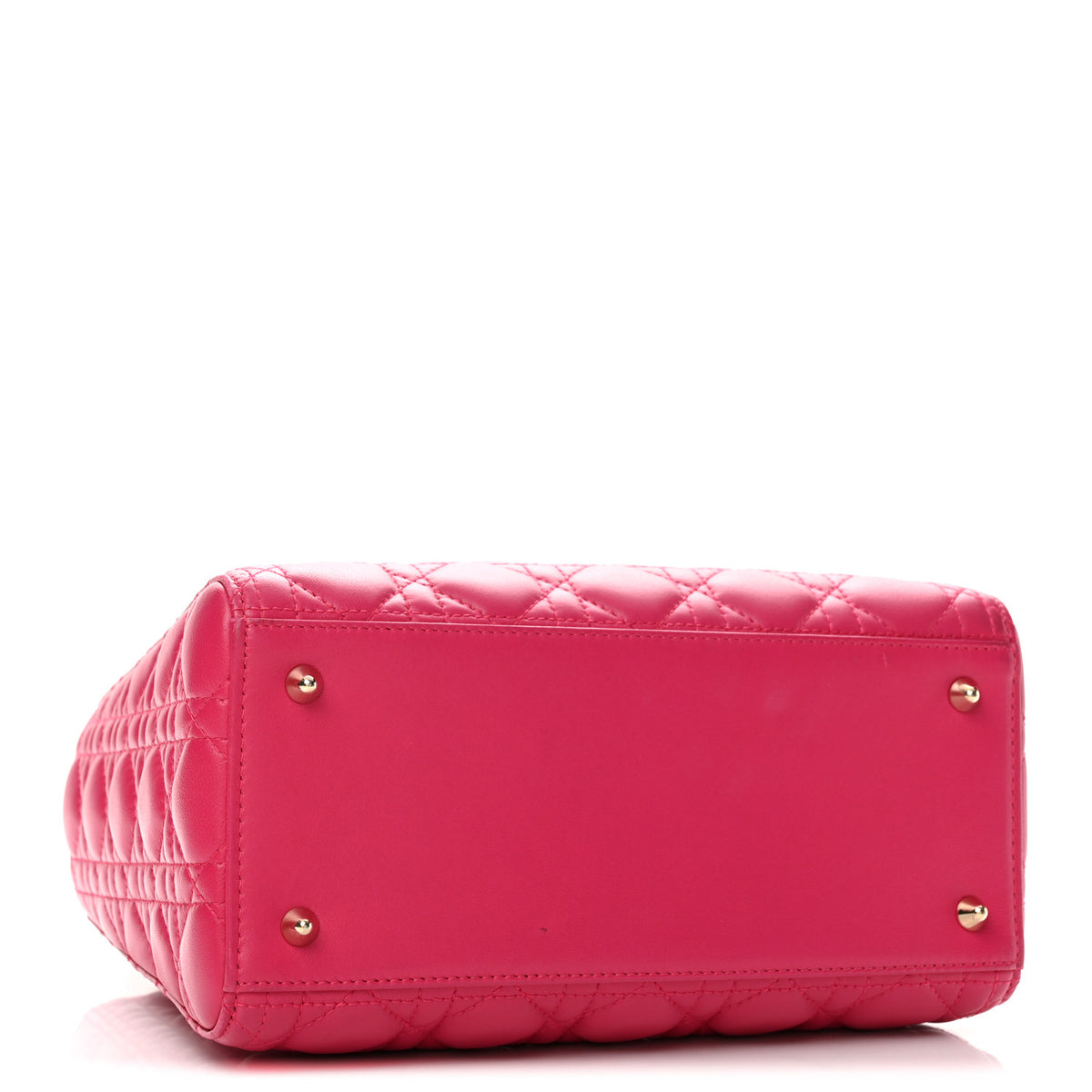 Christian Dior Lambskin Cannage Medium Lady Dior Pink 4 of 13