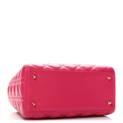 Christian Dior Lambskin Cannage Medium Lady Dior Pink 4 of 13