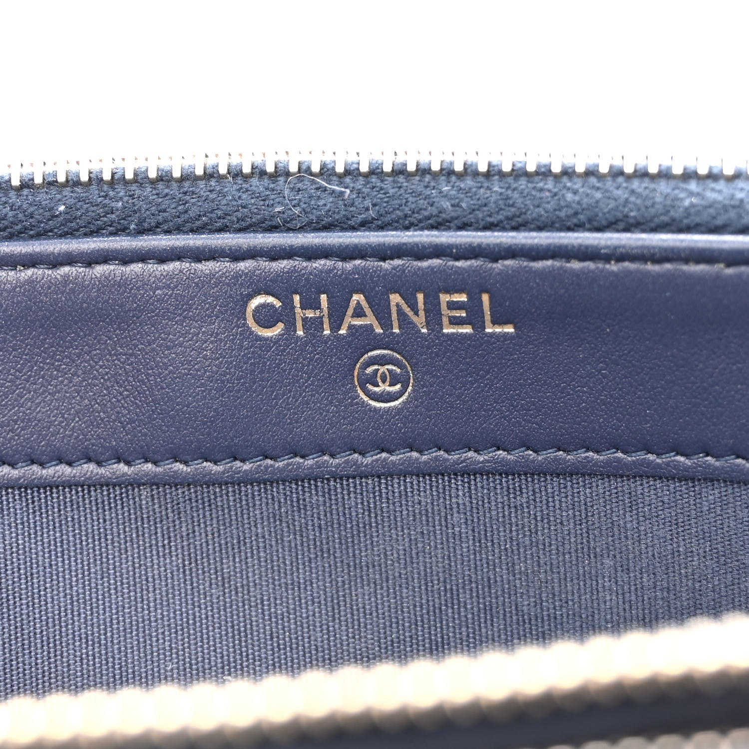 Chanel Canvas Small Deauville Clutch With Chain Blue 8 of 14