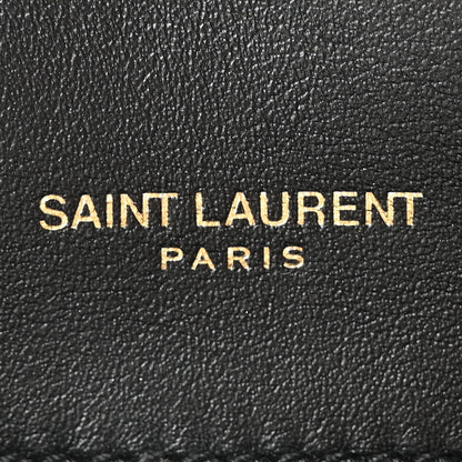 Saint Laurent Nappa Patent Calfskin Two-Toned Small Monogram Kate Satchel Desert Sand Black 6 of 10