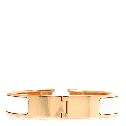 Hermes Enamel Narrow Clic Clac H Bracelet PM White 3 of 5