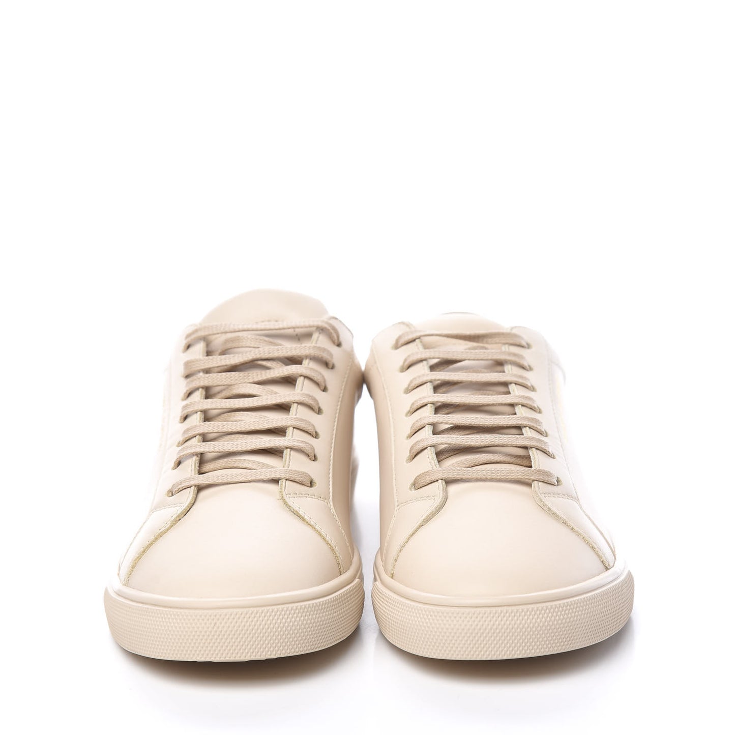 Calfskin Andy Low Top Sneakers 37 Dark Coquille