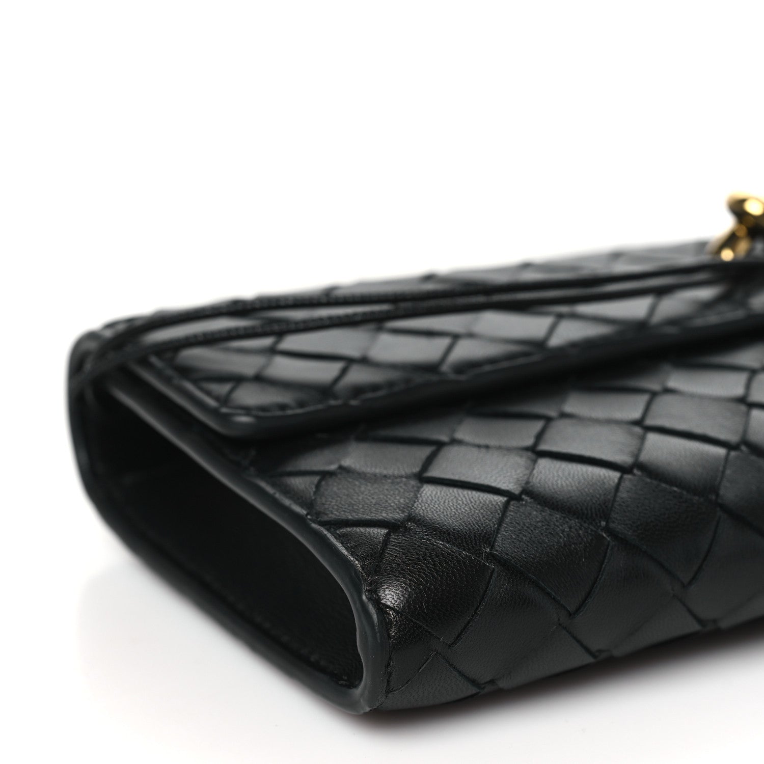 Bottega Veneta Nappa Intrecciato Long Andiamo Top Handle Clutch Black 8 of 9