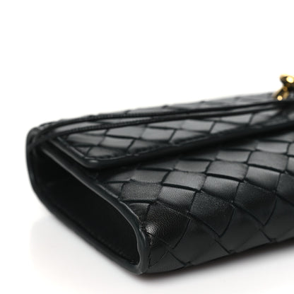Bottega Veneta Nappa Intrecciato Long Andiamo Top Handle Clutch Black 8 of 9