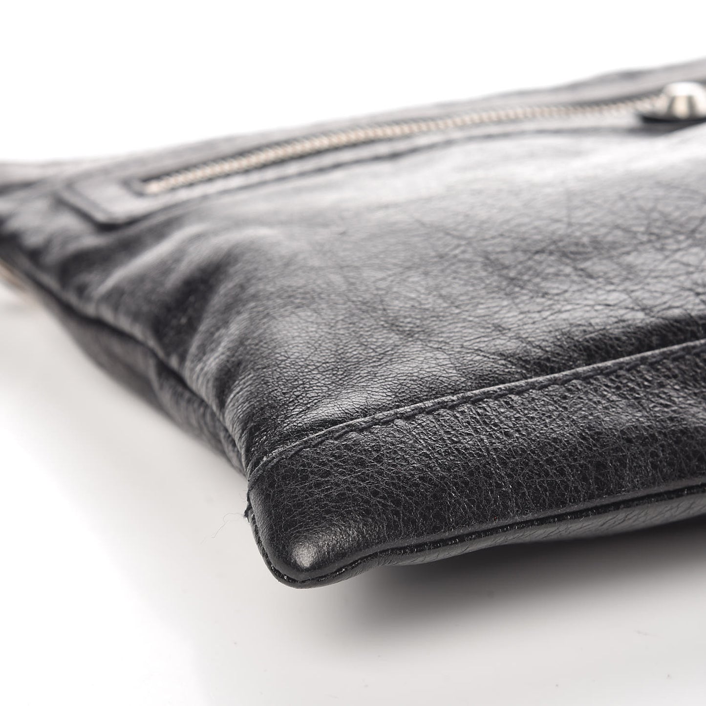 Agneau Arena Classic Hardware Medium Clip Black