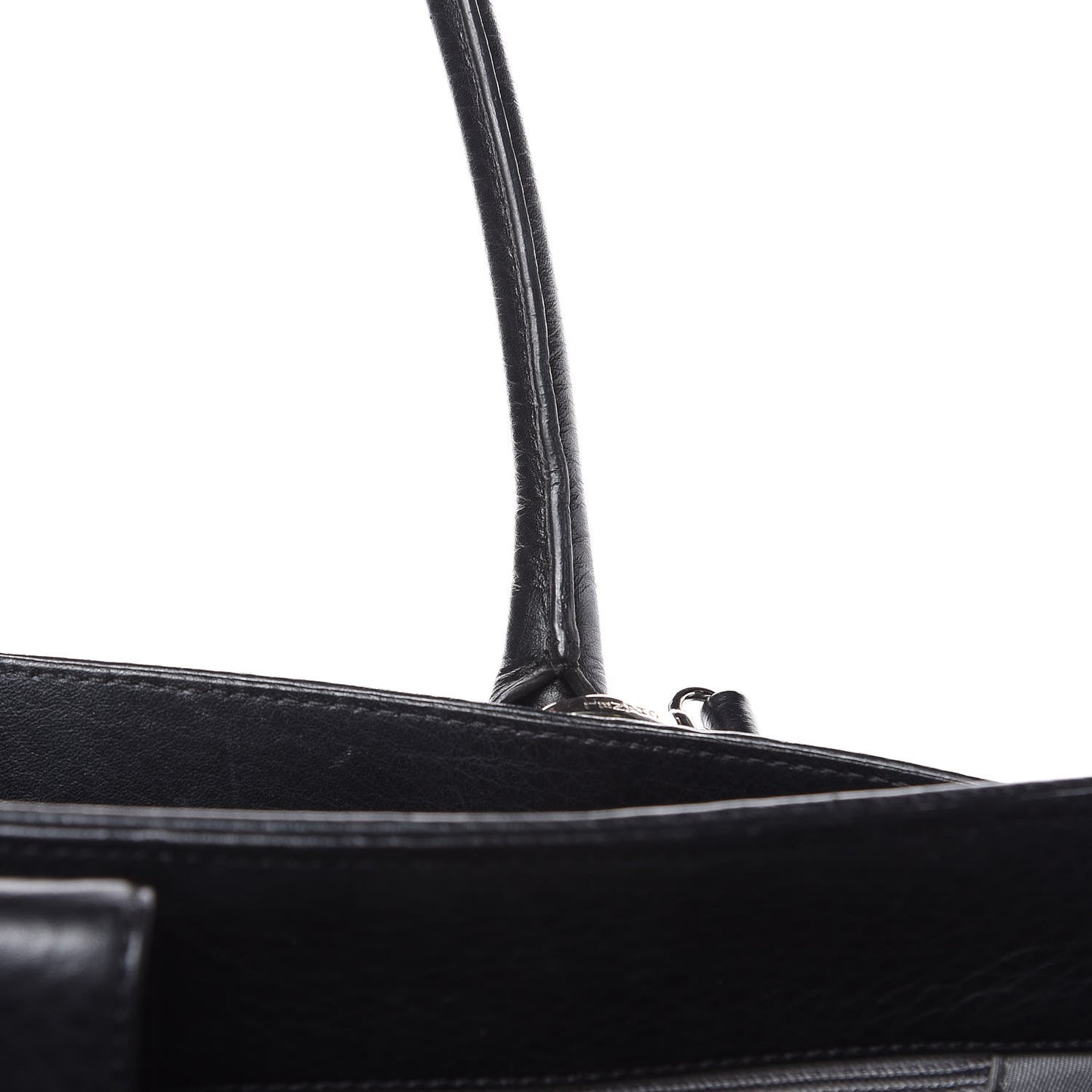 Calfskin XL Cerf Executive Shopper Tote Black