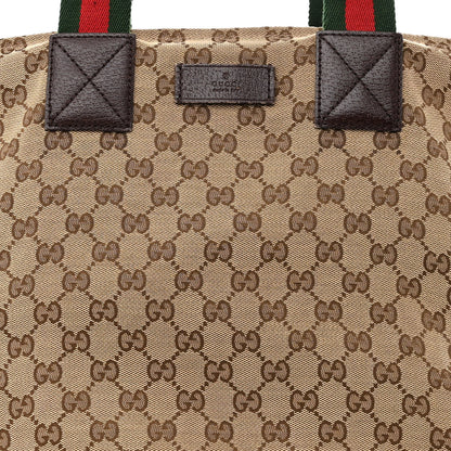 Gucci GG Monogram Large Web Handle Bucket Tote 8 of 16