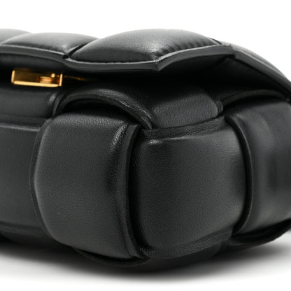 Bottega Veneta Lambskin Maxi Intreccio Padded Candy Cassette Crossbody Bag Black 7 of 8