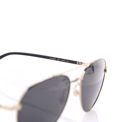 Gucci Acetate Aviator Sunglasses GG0388S Gold 4 of 7