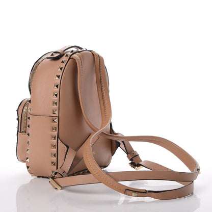 Valentino Garavani Calfskin Mini Rockstud Backpack Alpaca 3 of 23