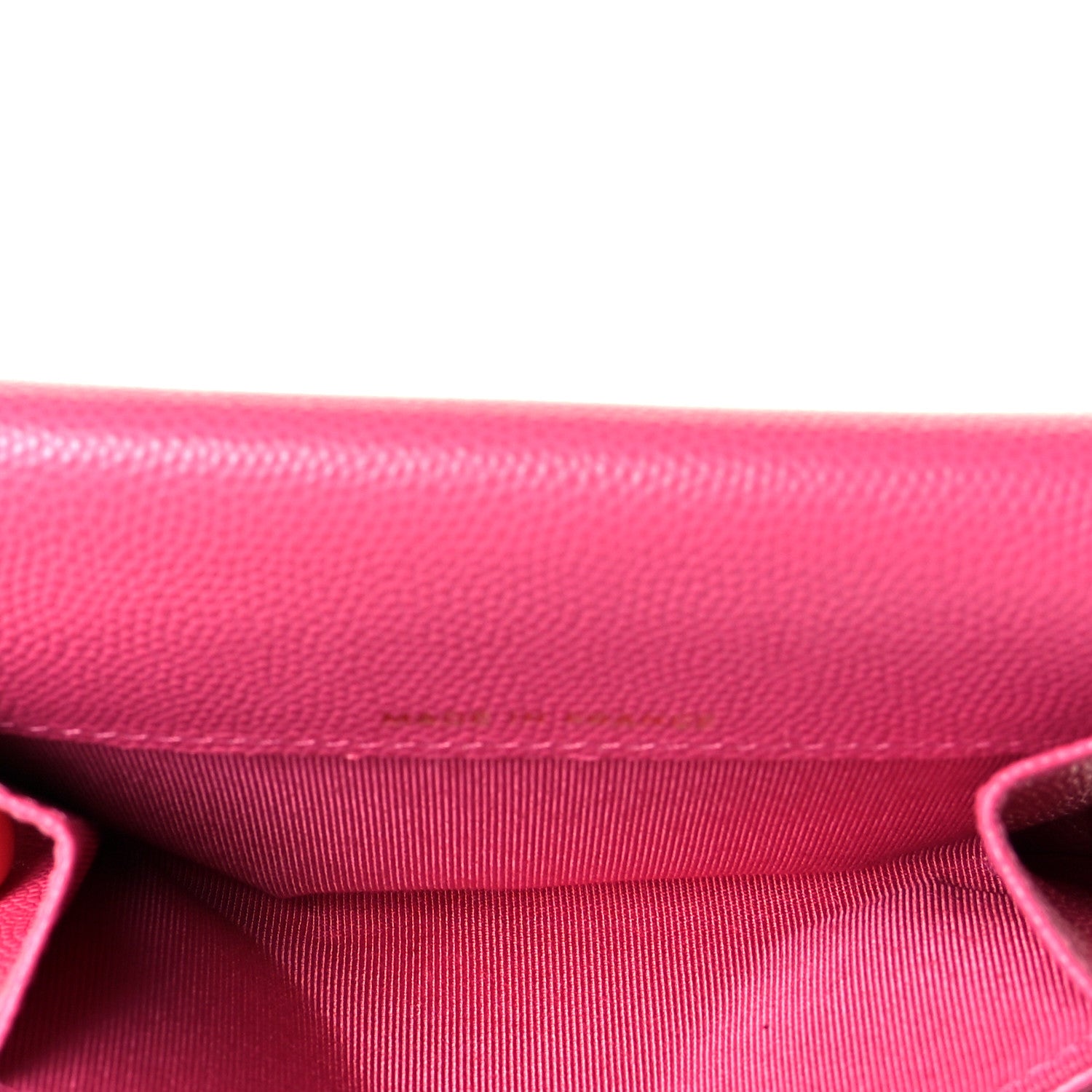 Chanel Caviar Quilted Flap Card Holder Wallet Pink 6 of 8