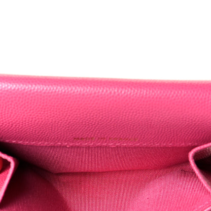 Chanel Caviar Quilted Flap Card Holder Wallet Pink 6 of 8