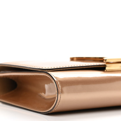 Louis Vuitton Patent Chain Louise MM Beige 8 of 10