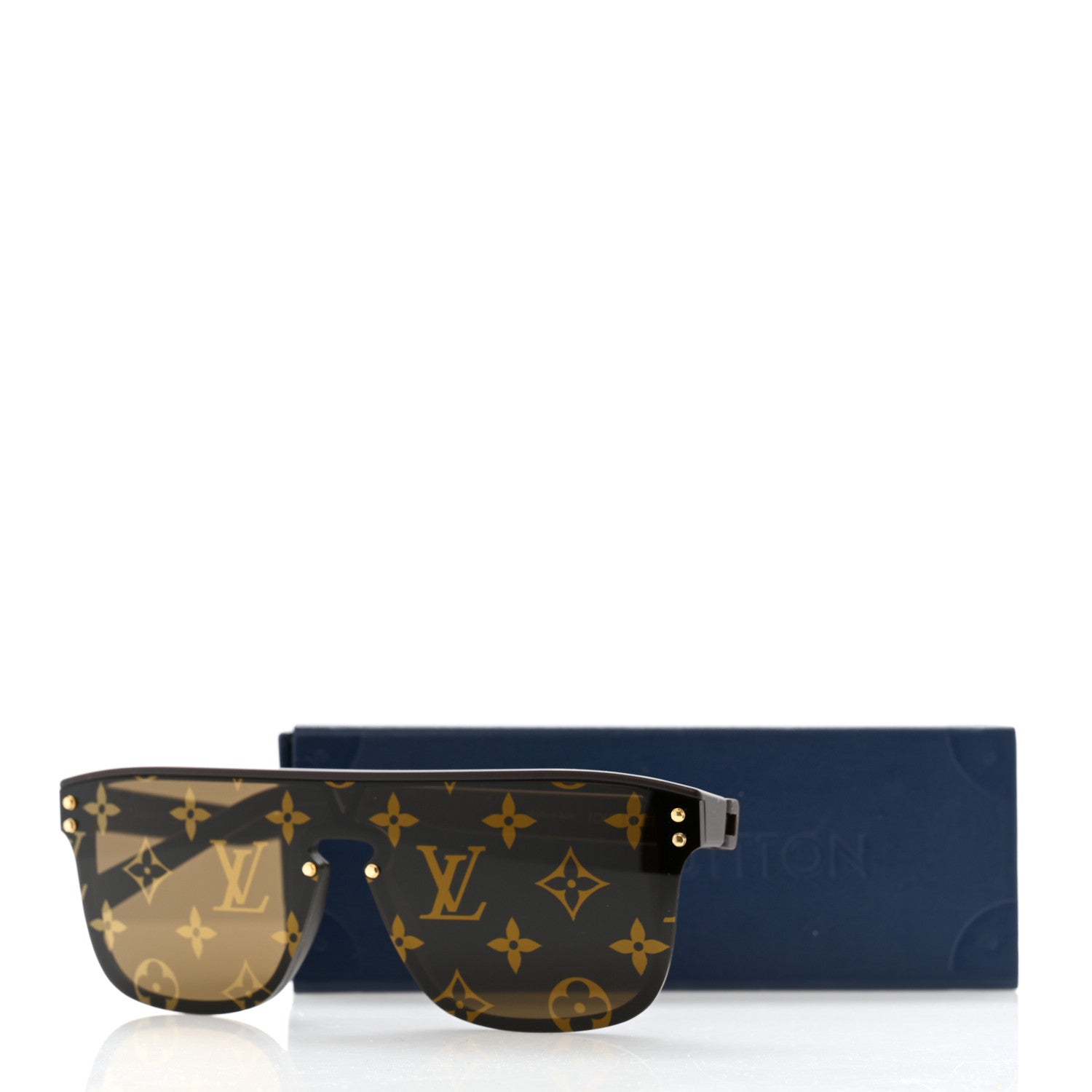 Louis Vuitton Acetate LV Waimea Square Sunglasses Z1485W Brown 7 of 7