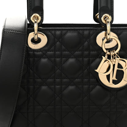 Christian Dior Lambskin Cannage Small My ABCDior Lady Dior Black 8 of 11