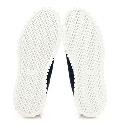 Hermes Denim Womens Cross Sneakers 37 Bleu 6 of 11