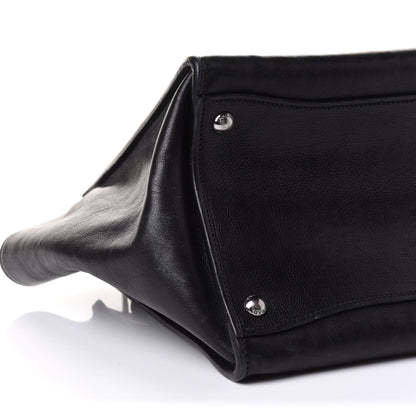 Prada Glace Calf Twin Pocket Tote Black 9 of 13