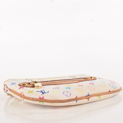 Louis Vuitton Monogram Multicolor Pochette Plate MM White 4 of 9