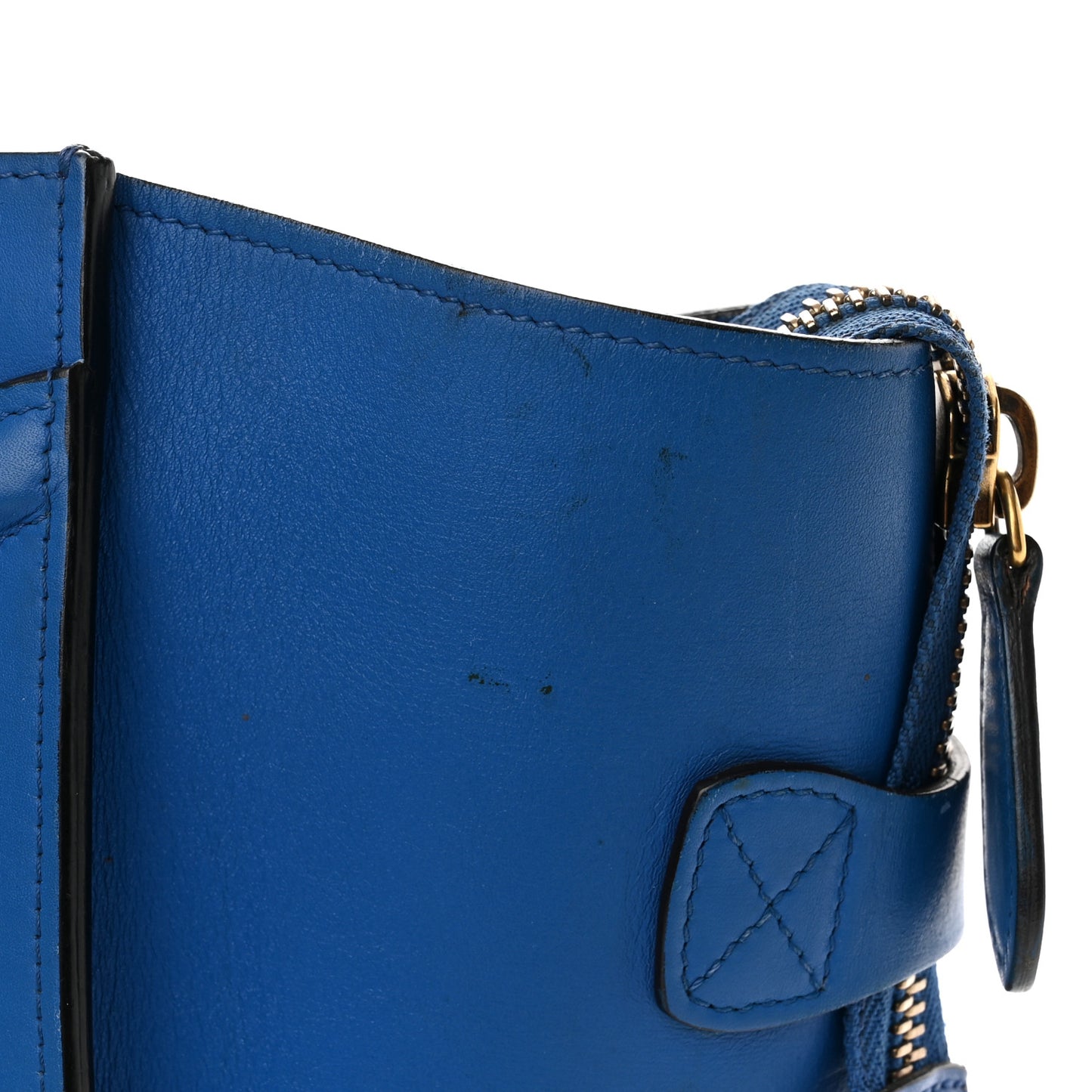 Smooth Calfskin Mini Luggage Royal Blue