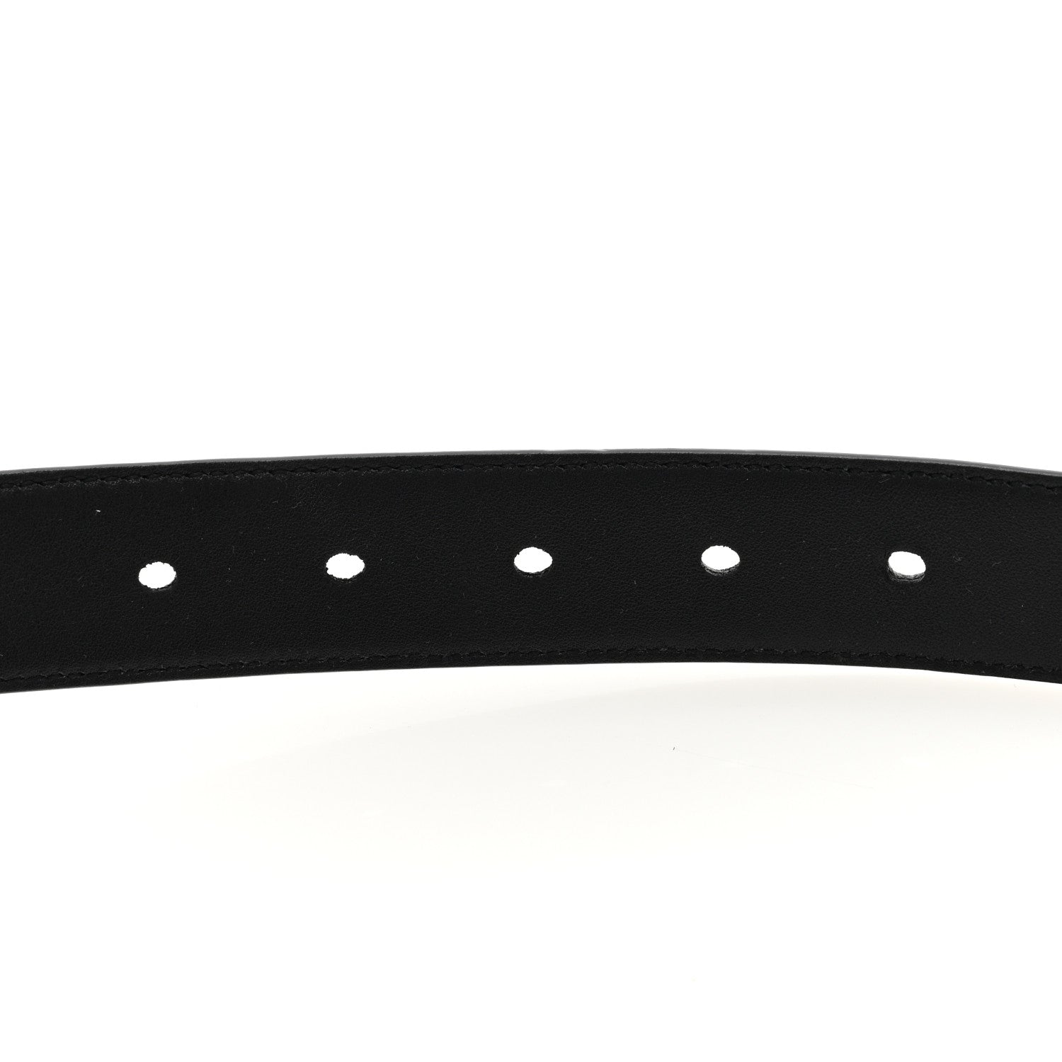 Saint Laurent Smooth Calfskin Monogram Square Buckle Belt 105 42 Black 4 of 4