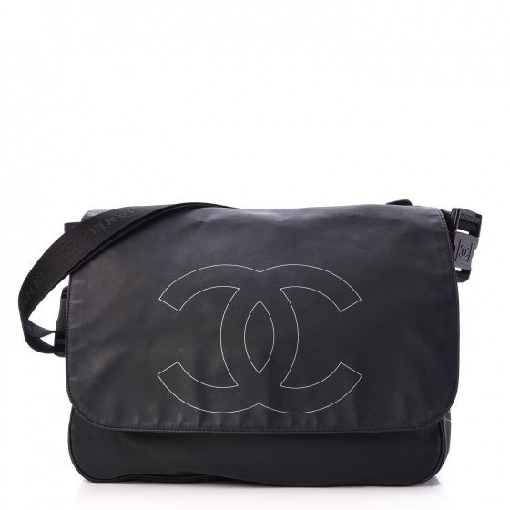 Chanel Vinyl Sport CC Messenger Black 1 of 18