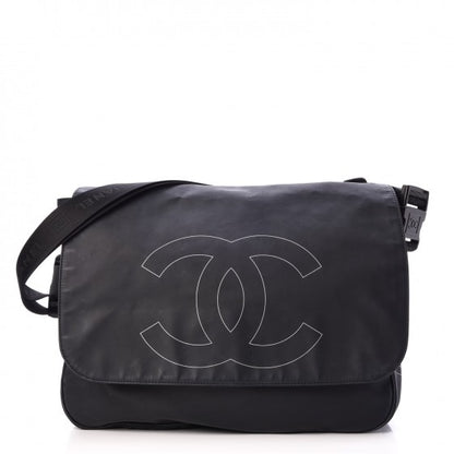 Chanel Vinyl Sport CC Messenger Black 1 of 18