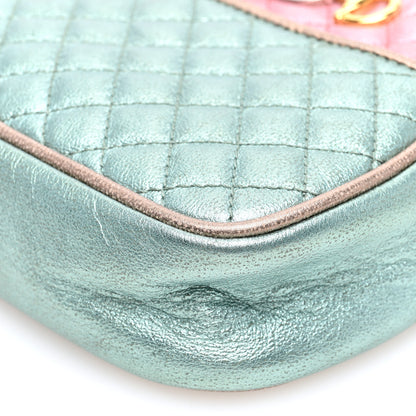 Gucci Laminated Nappa Trapuntata Mini Zumi Dome Shoulder Bag Rosa Lago Rame 10 of 10
