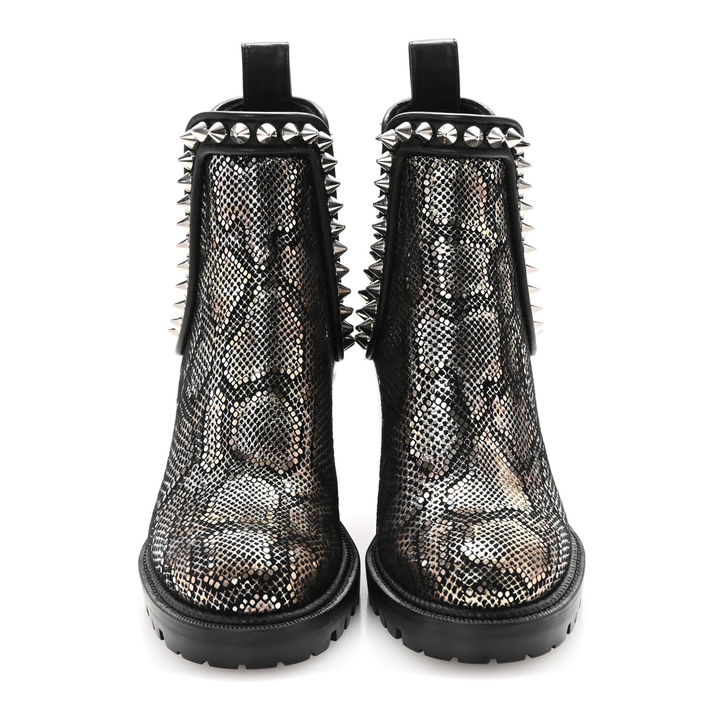 Suede Snakeskin Embossed Spiked Capahutta 70 Chelsea Boots 36.5