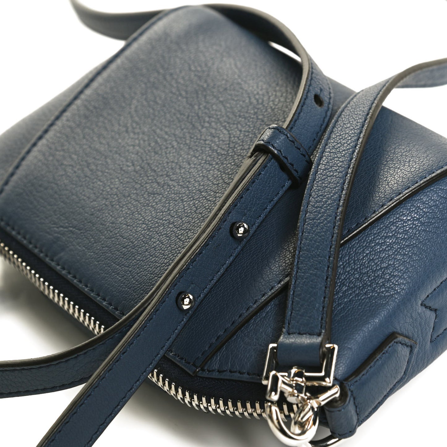 Sugar Goatskin Nano Antigona Midnight Blue