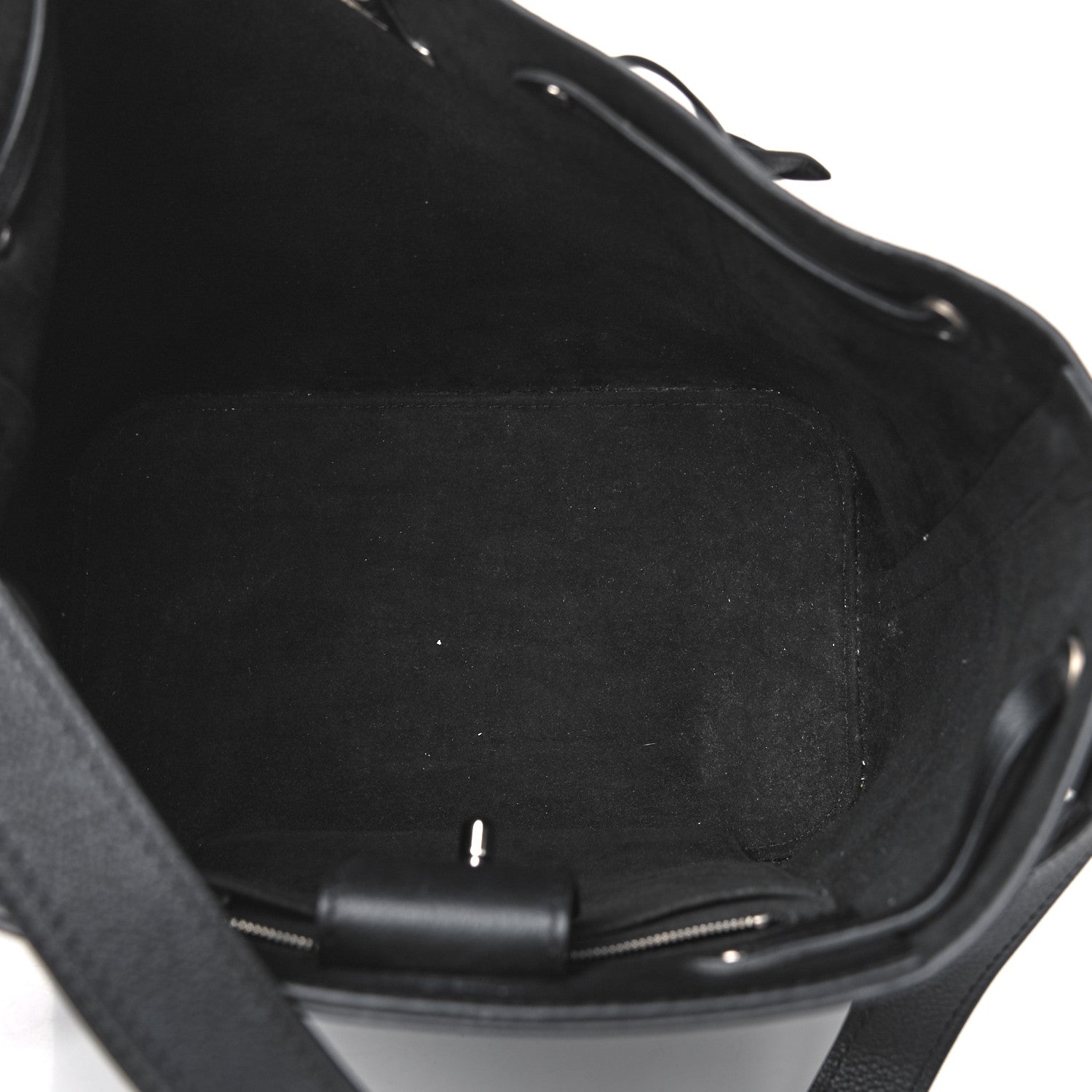 Louis Vuitton Soft Calfskin Lockme Studs Bucket Black 8 of 16