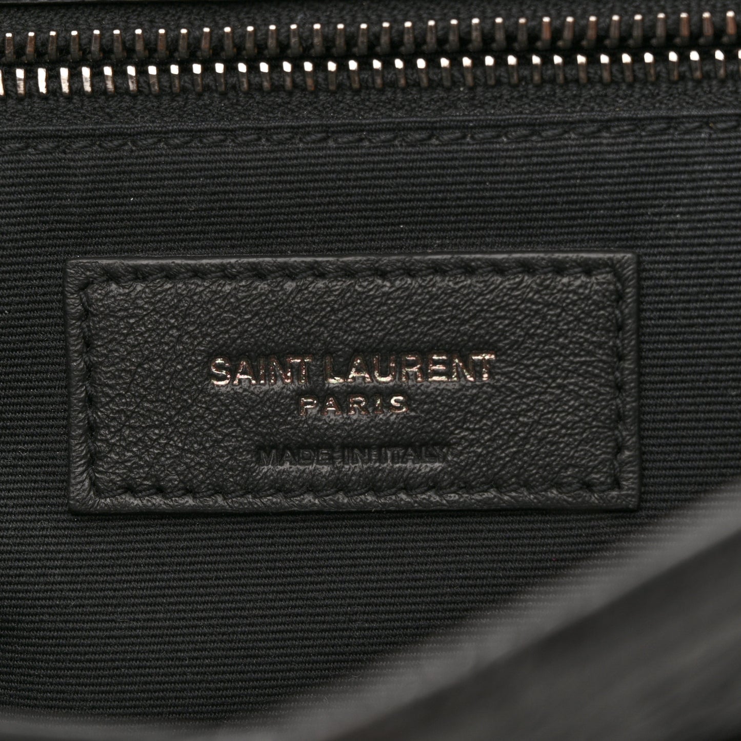 Crinkled Calfskin Matelasse Monogram Medium Niki Chain Satchel Black