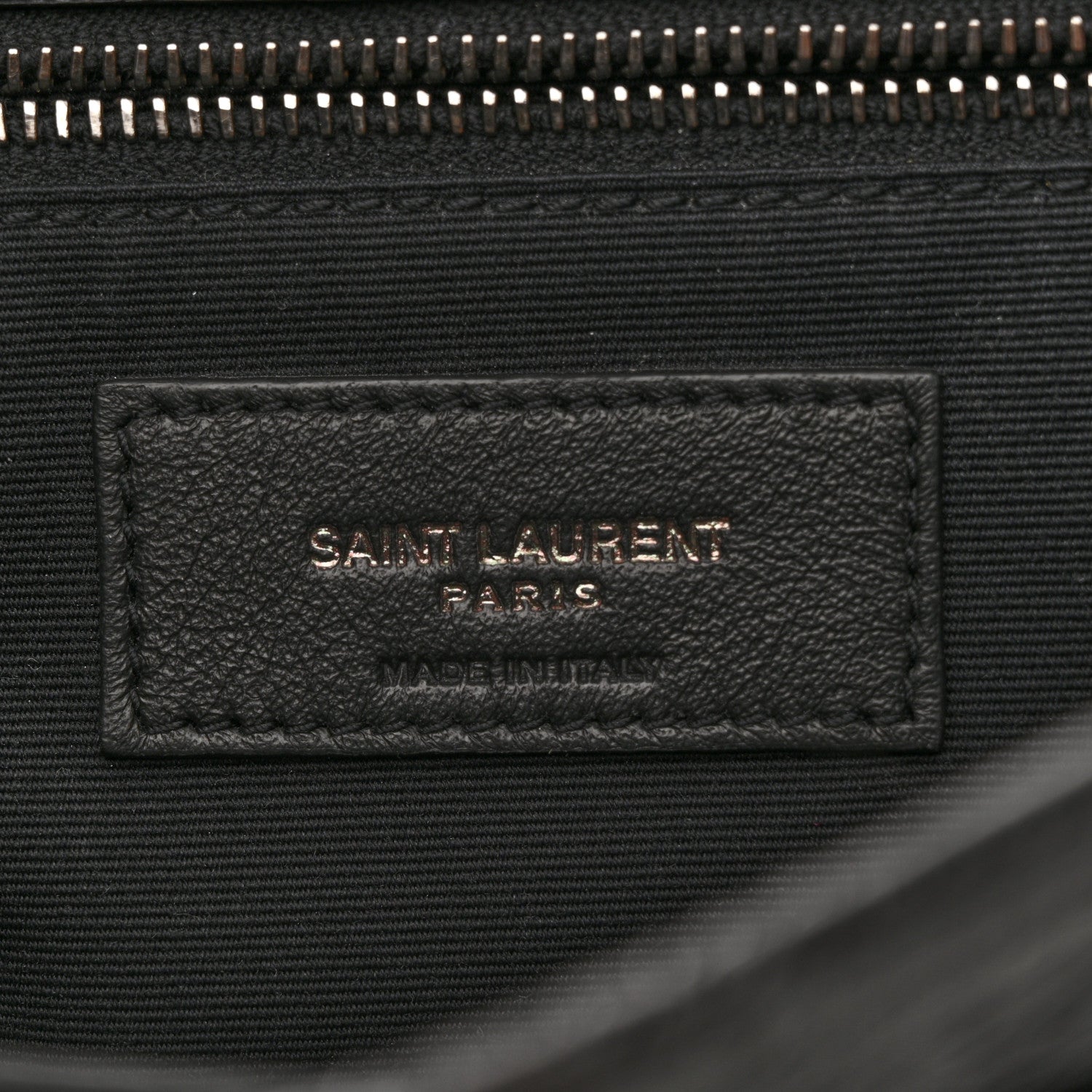 Saint Laurent Crinkled Calfskin Matelasse Monogram Medium Niki Chain Satchel Black 7 of 11