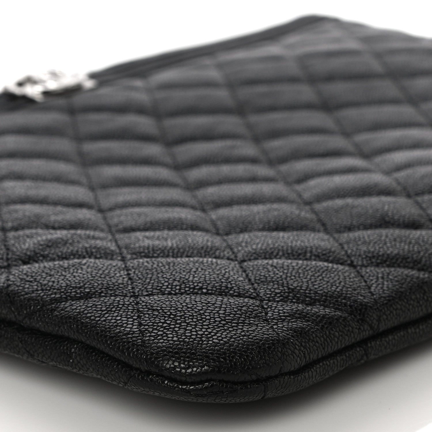 Chanel Caviar Quilted Medium Boy Cosmetic Case Black 9 of 10
