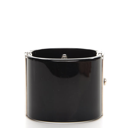 Chanel Resin Crystal Star CC Cuff Black 3 of 5