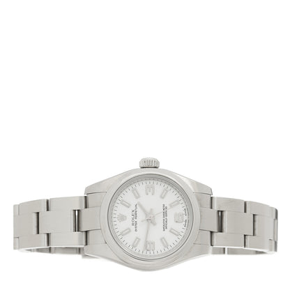 Rolex Stainless Steel 26mm Oyster Perpetual Watch White 176200 2 of 4