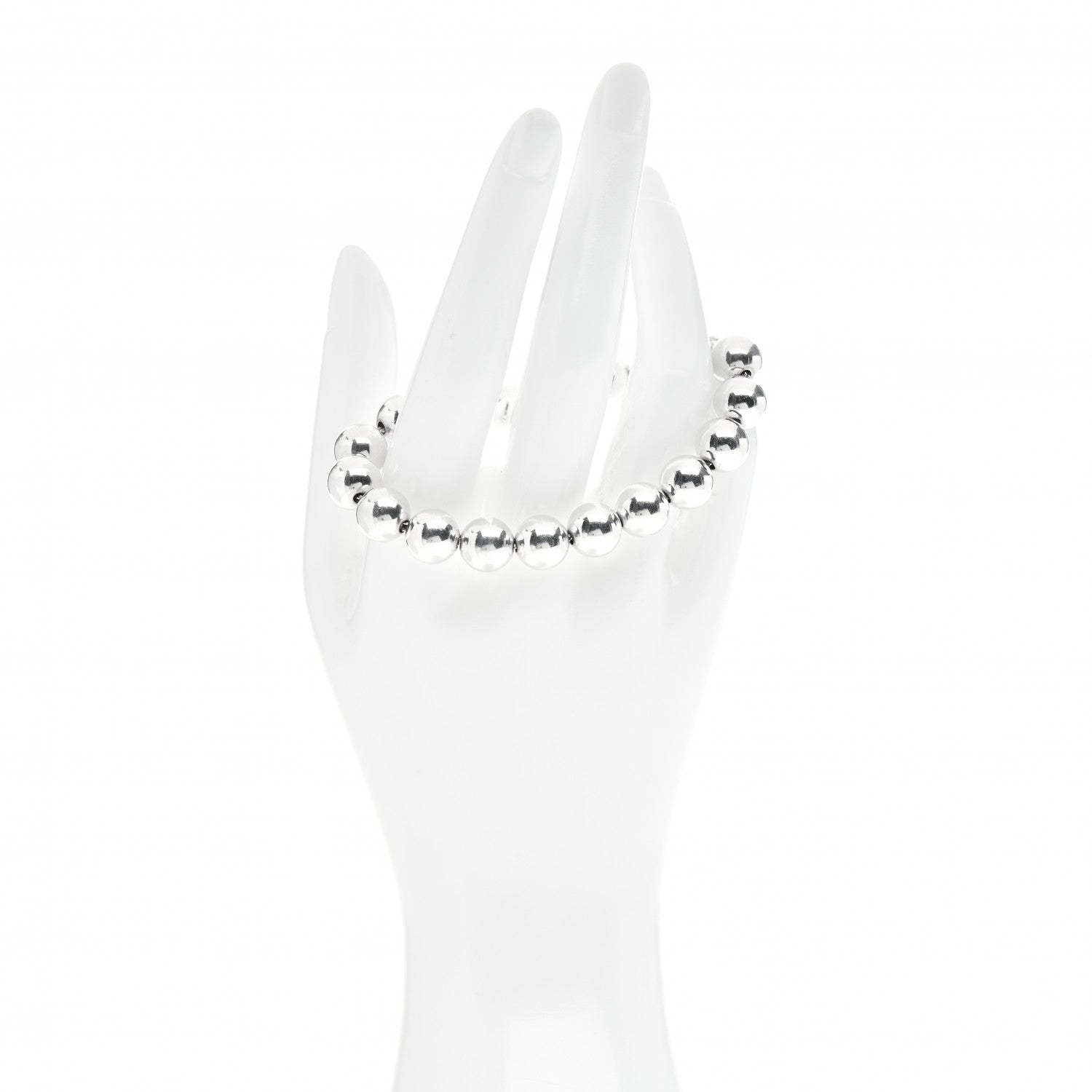 Tiffany Sterling Silver 10mm HardWear Ball Bracelet 2 of 4