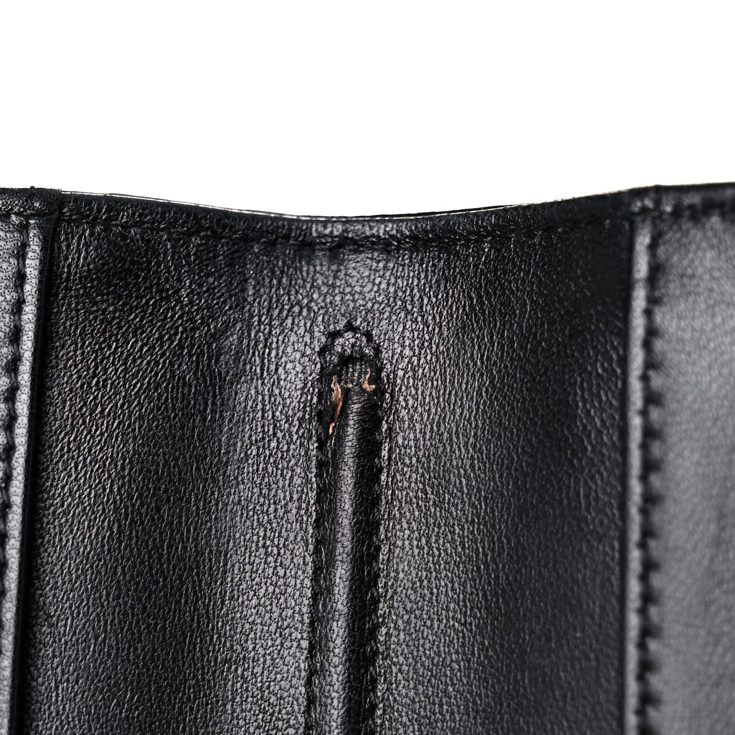 Patent Calfskin Lucky Symbols Agenda Cover Black