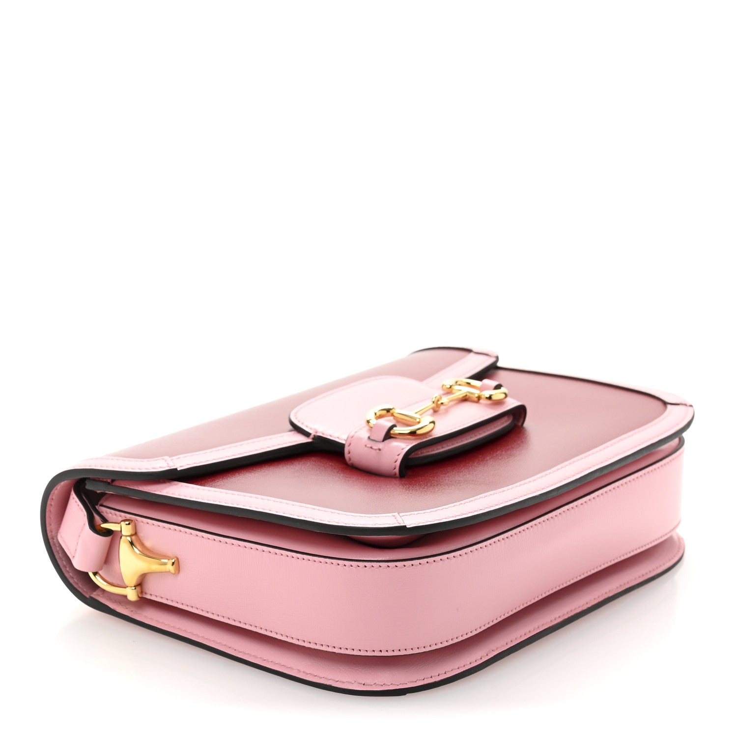 Gucci Azalea Calfskin Horsebit 1955 Shoulder Bag New Cherry Red Wild Rose 4 of 11