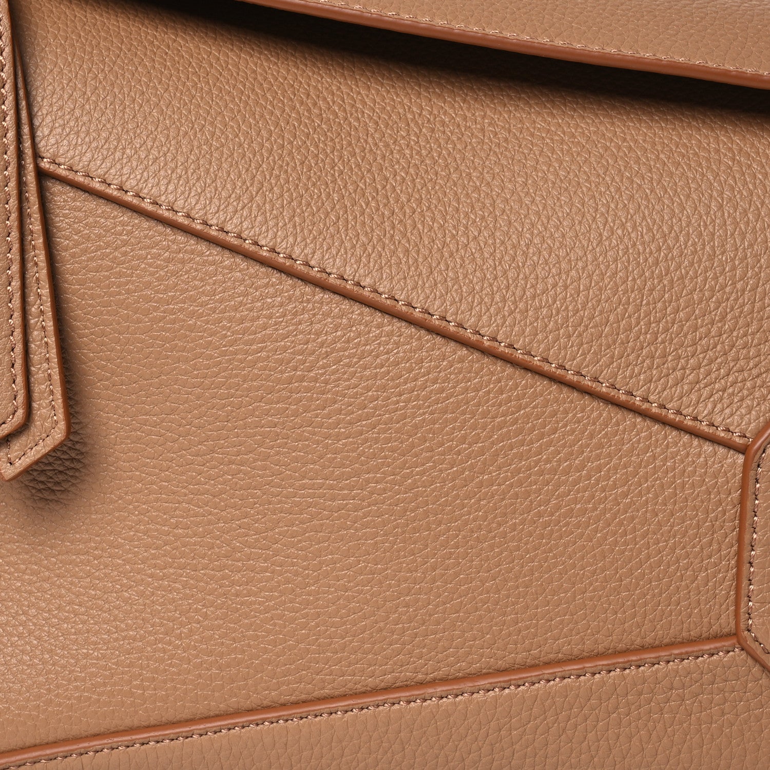 Loewe Calfskin Small Puzzle Edge Bag Toffee 8 of 12