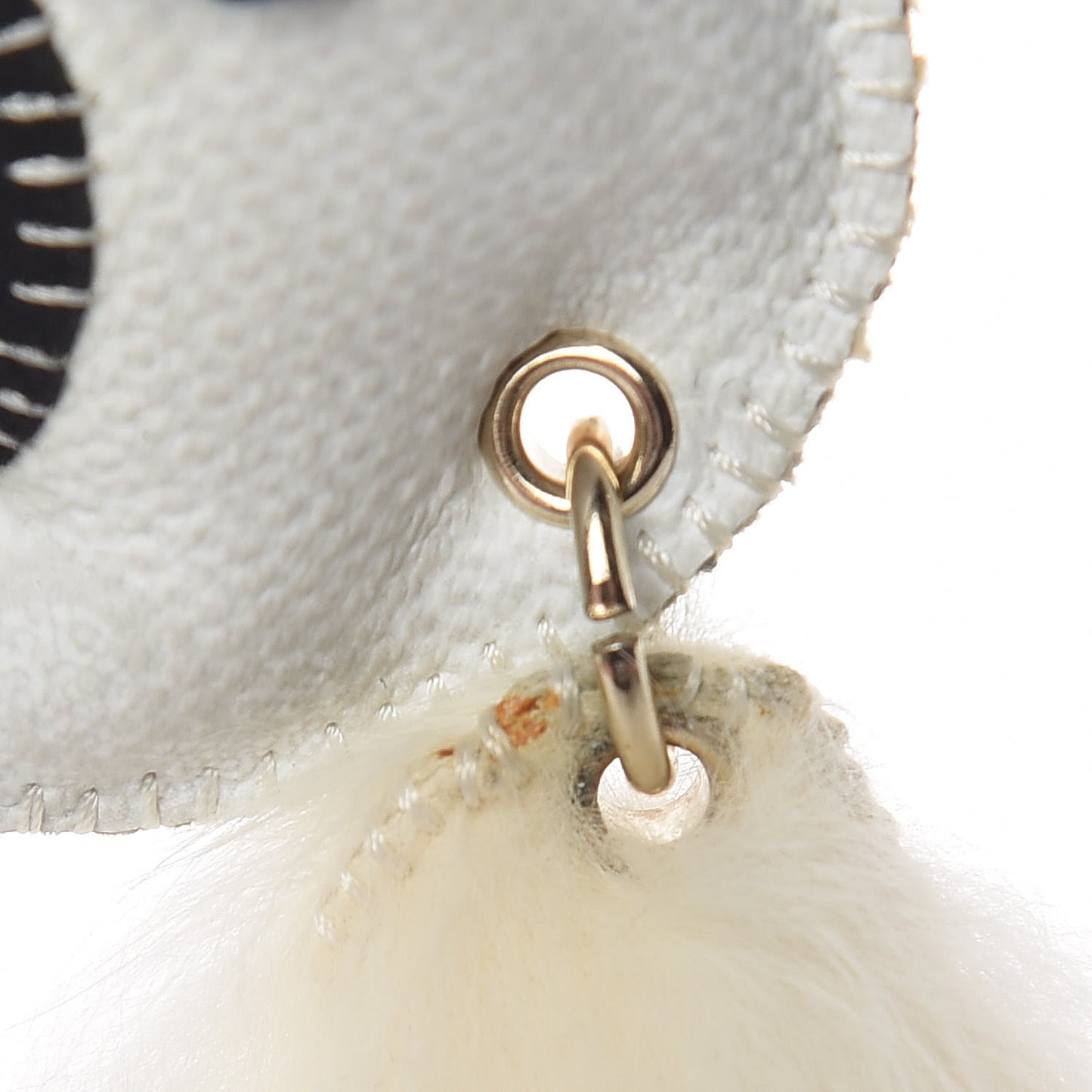 GG Supreme Monogram Animal Key Charm White