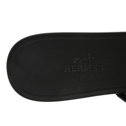 Hermes Rubber Chaine d'Ancre Rivage Sandals 35 Black 8 of 9