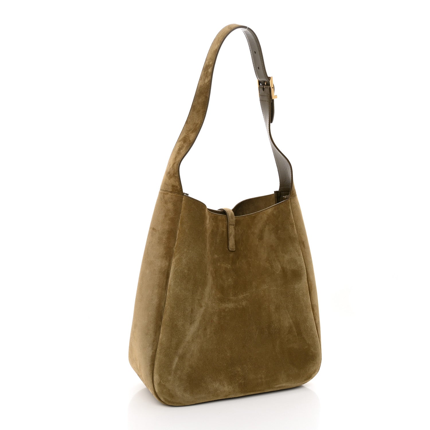 Saint Laurent Suede Large Le 5 A 7 Soft Hobo New Barley 2 of 9