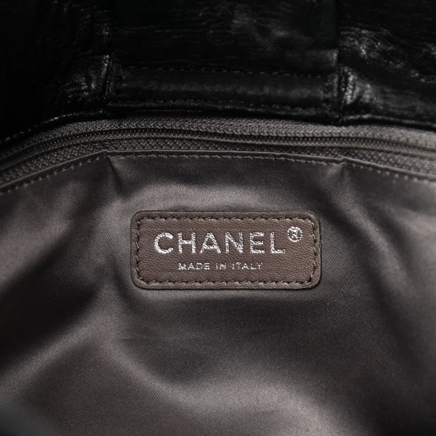 Chanel Crinkled Coated Canvas Le Marais Large Tote Black 6 of 11