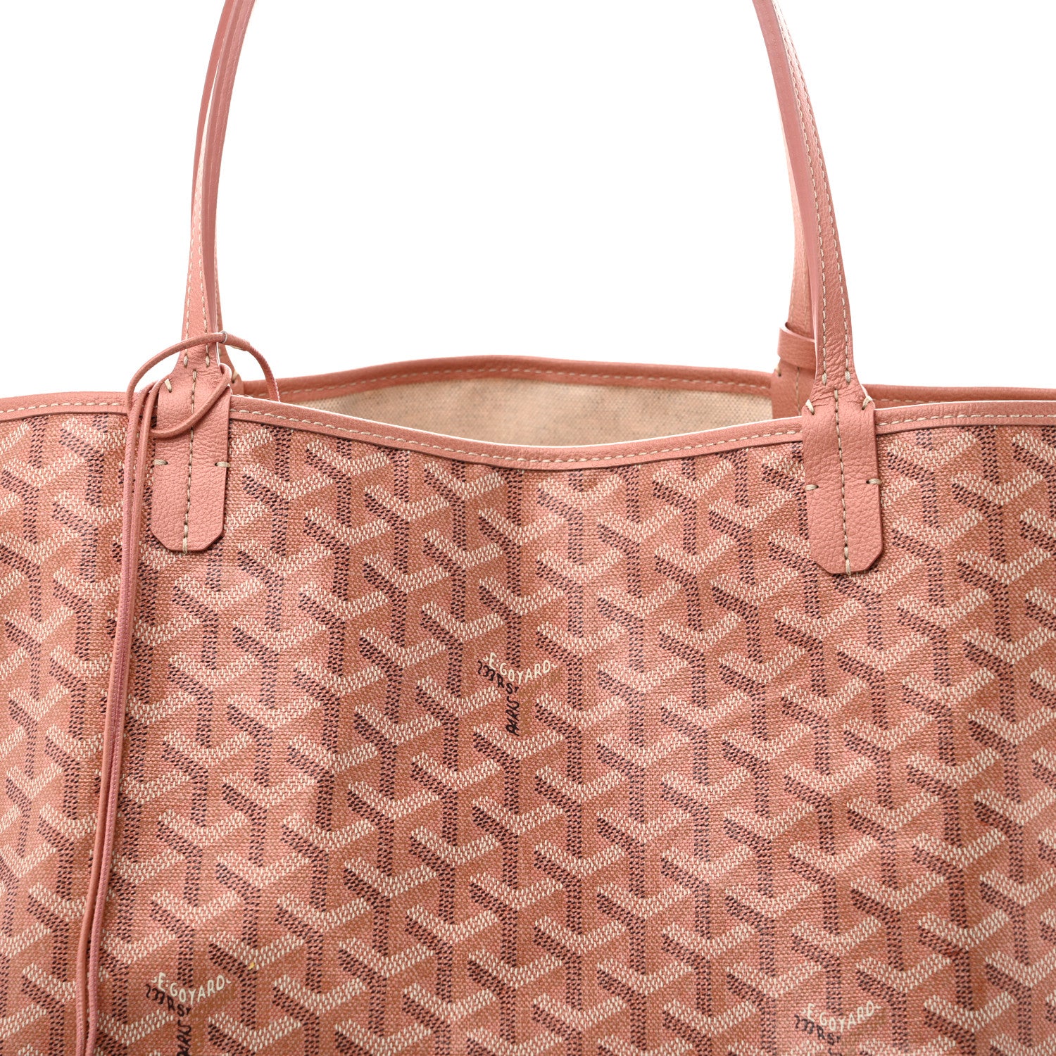 Goyard Iridescent Goyardine Saint Louis GM Pearly Coral 9 of 11