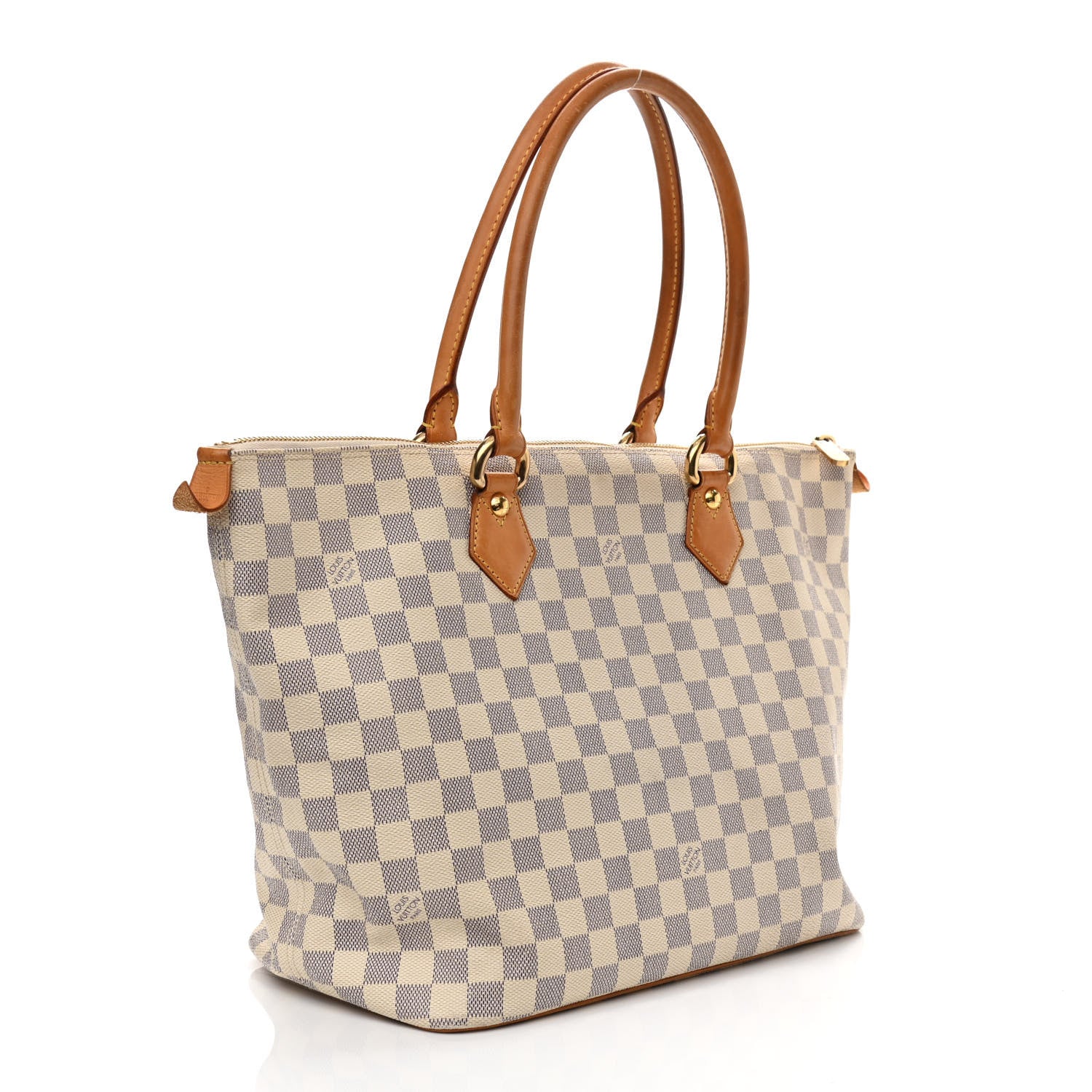 Louis Vuitton Damier Azur Saleya MM 3 of 15